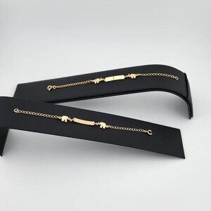 Discover the Charm: Elegant Brazilian 18k Gold-Filled Elephant Bracelet